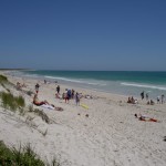 Sunbake on the beach